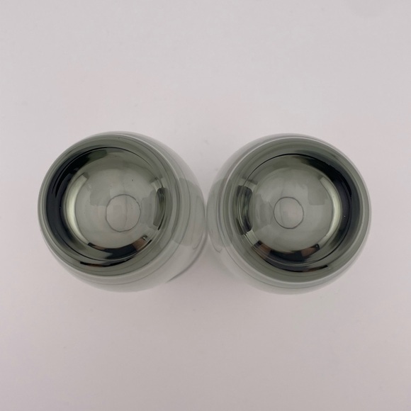 Vintage, Two Smoke Charcoal Gray Juice Glasses by Libbey - Picture 3 of 6